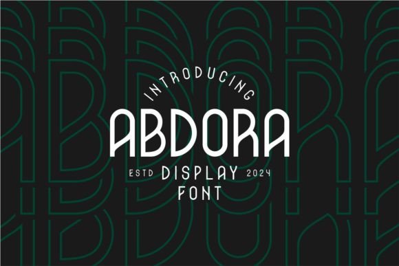 Abdora: A Display Font That Brings Modern Elegance to Editorial Design