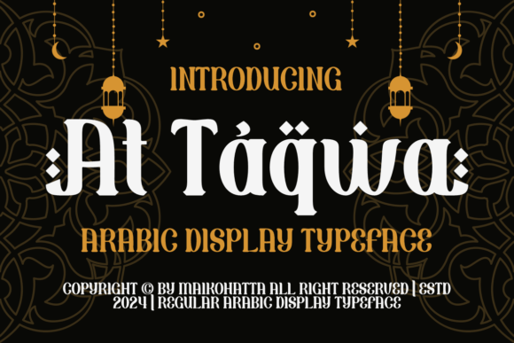 At Taqwa: A Display Font That Elevates Campaign Visuals