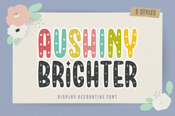 Aushiny Brighter: A Display Font That Brings Playful Energy to Web Design
