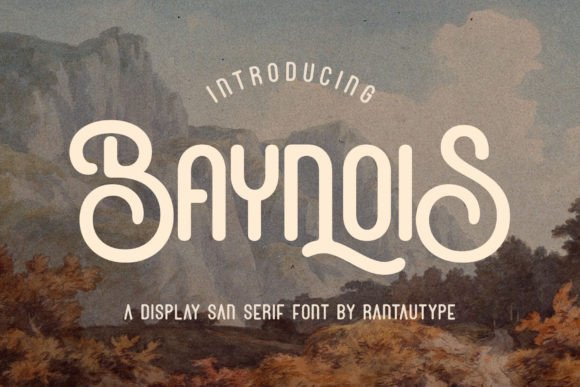 Baynois: A Vintage Display Font for Editorial Design
