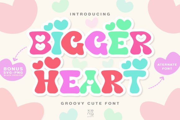 Bigger Heart Font: A Playful Typeface for Web Design