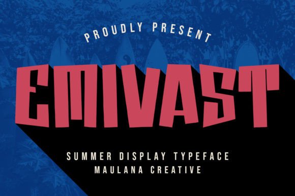 Emivast: A Summer Display Font for Modern Web Design
