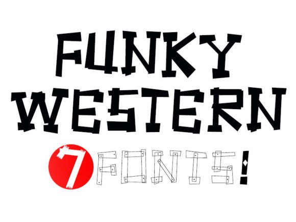 Funky Western: A Display Font with Whimsical Cowboy Spirit
