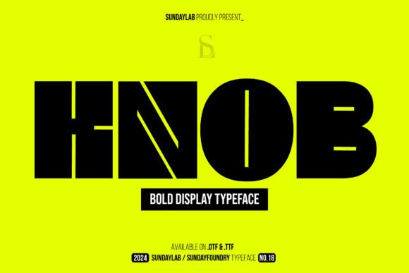 How Knob Display Typeface Brings Bold Clarity to Editorial Design