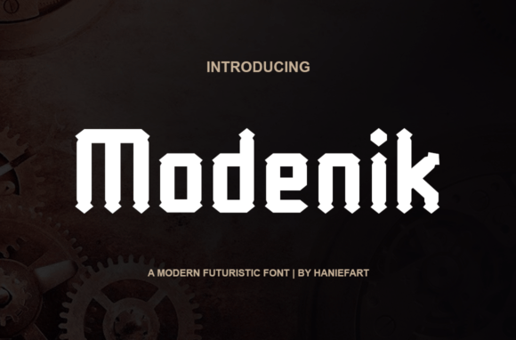 Modenik: A Display Font for Clean Editorial Design