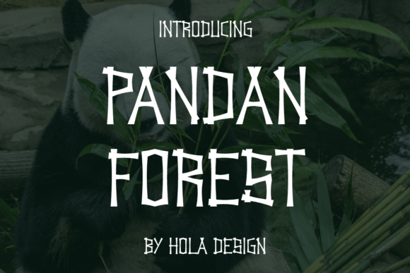 Pandan Forest Font: A Playful Display Typeface for Handmade Products