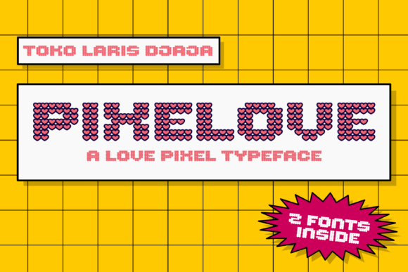 Pixelove: A Display Typeface for Nostalgic Editorial Design