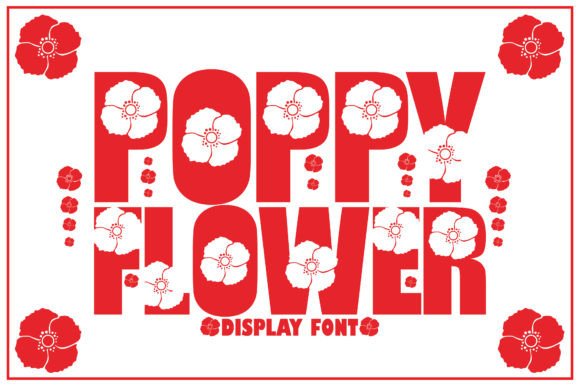 Poppy Flower: A Playful Display Font for Editorial Charm