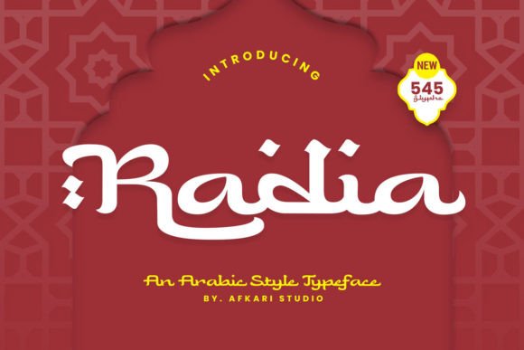Radia: An Arabic-Style Display Font for Editorial Design