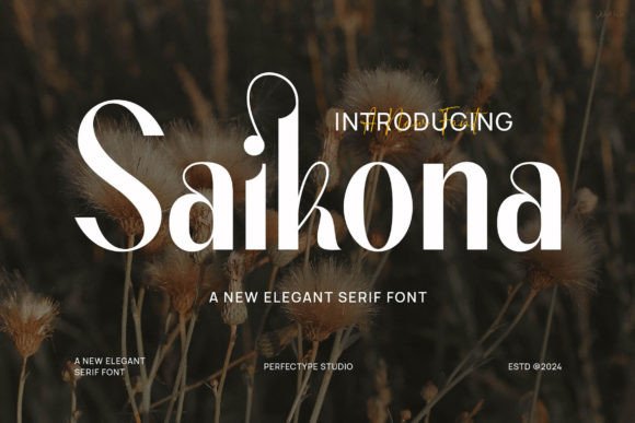 Saikona: A Display Typeface That Brings Elegance to Your Brand