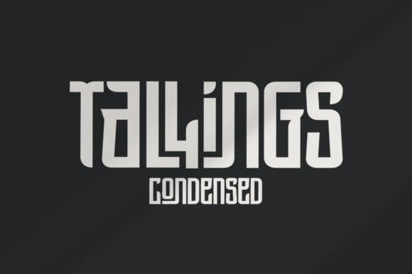 Tallings: A Bold Display Font for Handmade Products and Printables