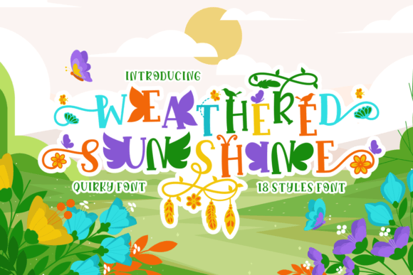 Weathered Sunshine: A Display Font That Captures Spring's Spirit