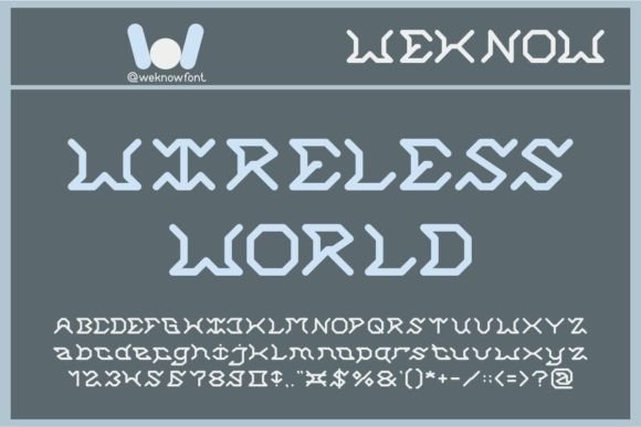 Wireless World: A Display Font That Redefines Digital Headlines